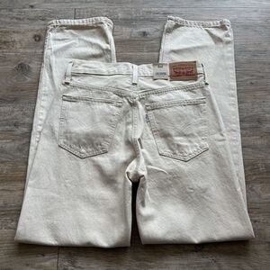 Levi’s Low Pro Straight Jeans Women's 25 Ivory Cream NWT